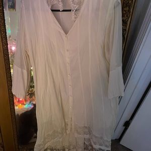 April Cornell Cream vintage dress